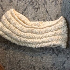 Hand knit infinity scarf
